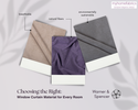 Choosing the Window Curtain Fabric for Each Room