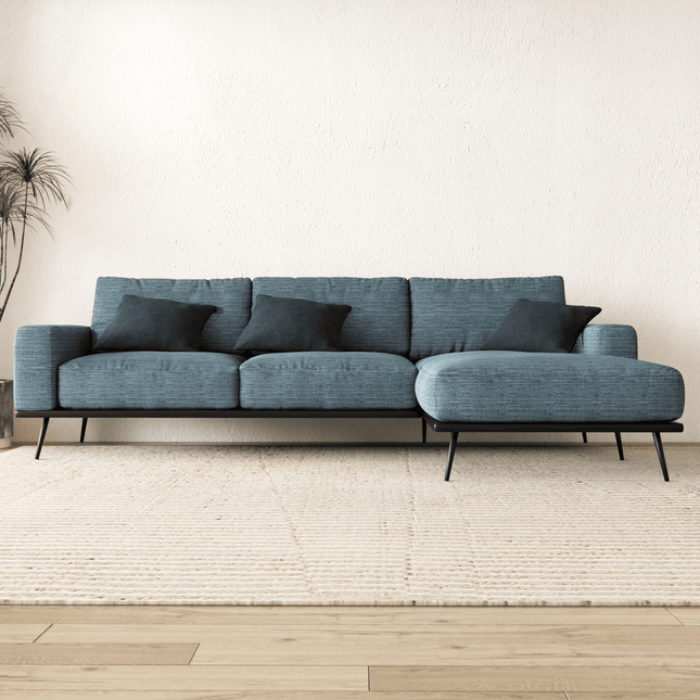 Sea Green Colour Textured Water Repellent Woven Sofa and Chair Fabric