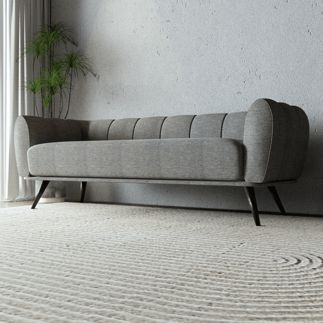 Sage Grey Woven Textured Water Repellent Sofa and Chair Fabric