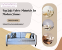 Top Sofa Fabric Materials for Modern Homes: Pros, Cons & Styling Ideas