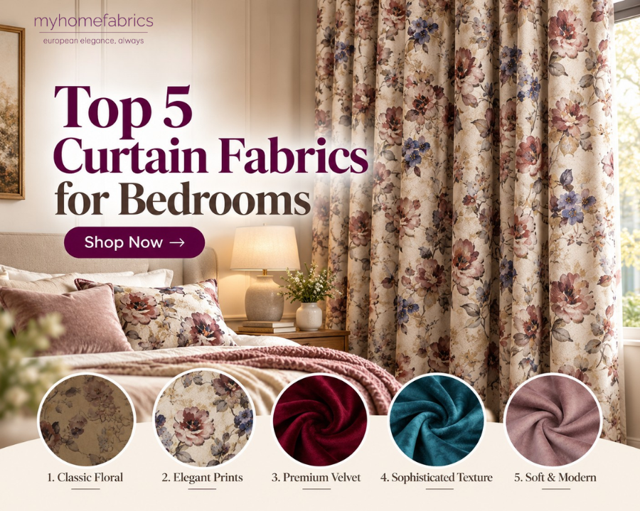 Top 5 Curtain Fabrics for Bedrooms