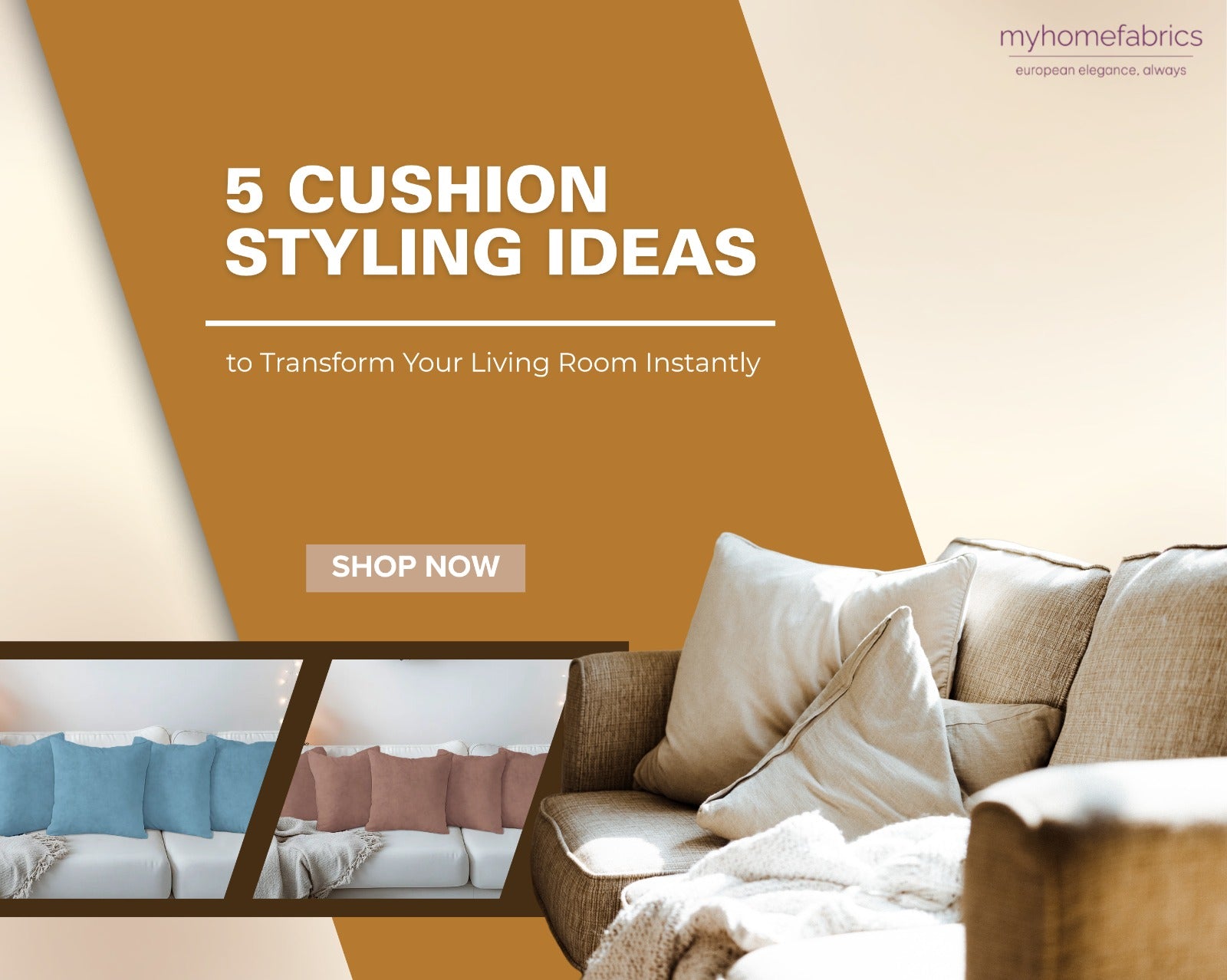 5 Cushion Styling Ideas to Transform Your Living Room Instantly