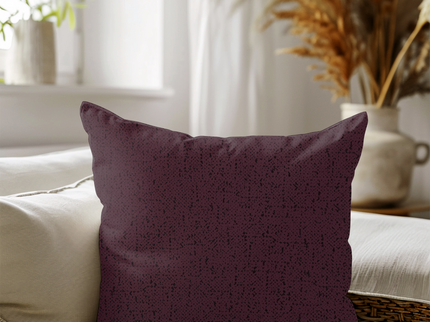 Earthy Mauve Colour Textured Suede Readymade cushion cover