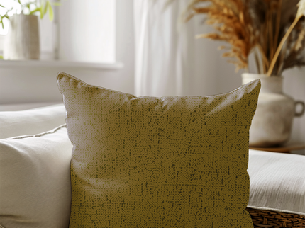 Mustard Yellow Colour Textured Suede Readymade cushion cover