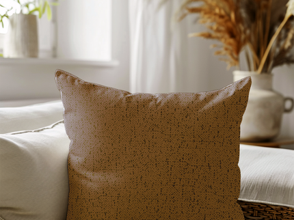 Ochre Golden Yellow Colour Textured Suede Readymade cushion cover