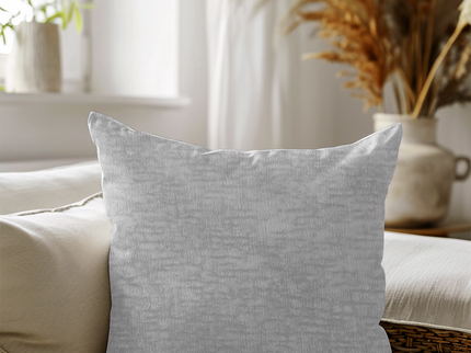 Light Cream Colour Textured Velvet Flock readymade cushion cover