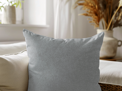 Greenish Beige Colour Textured Velvet Flock readymade cushion cover