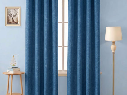 Grey colour textured plain velvet Flock readymade curtain