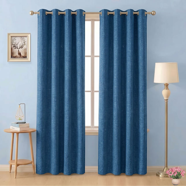 Grey colour textured plain velvet Flock readymade curtain