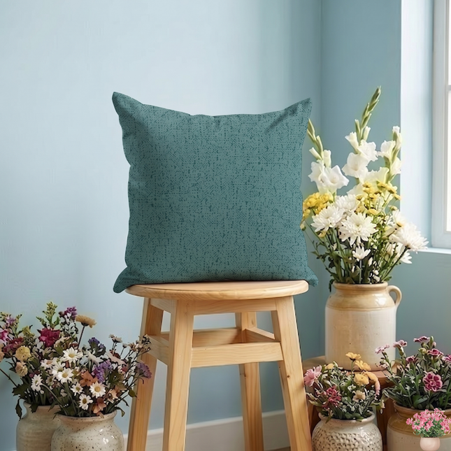 Olive Green Colour Textured Suede Readymade cushion cover