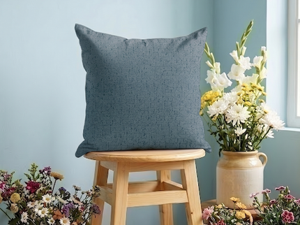 Seafoam Green Colour Textured Suede Readymade cushion cover