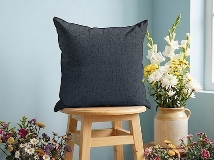 Blue Green Colour Textured Suede Readymade cushion cover