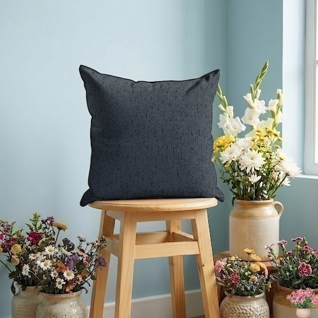 Blue Green Colour Textured Suede Readymade cushion cover