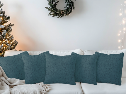 Seafoam Green Colour Textured Suede Readymade cushion cover