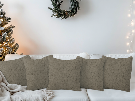 Brass Colour Textured Suede Readymade cushion cover