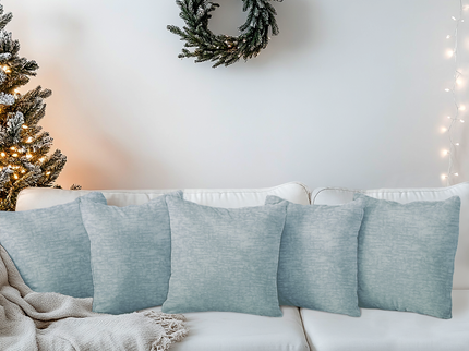 Light Grey Beige Colour Textured Velvet Flock readymade cushion cover