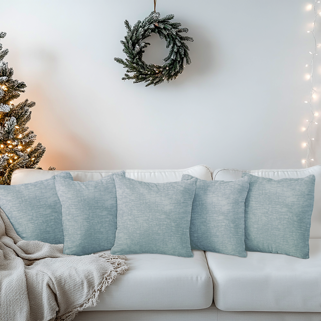 Light Grey Beige Colour Textured Velvet Flock readymade cushion cover