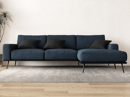 Greyish Blue Colour Textured Water Repellent Woven Sofa and Chair Fabric