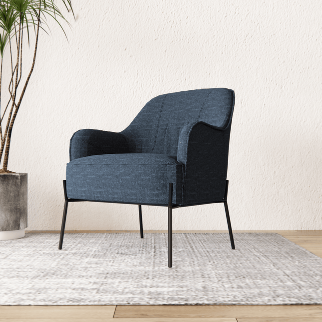 Greyish Blue Colour Textured Water Repellent Woven Sofa and Chair Fabric