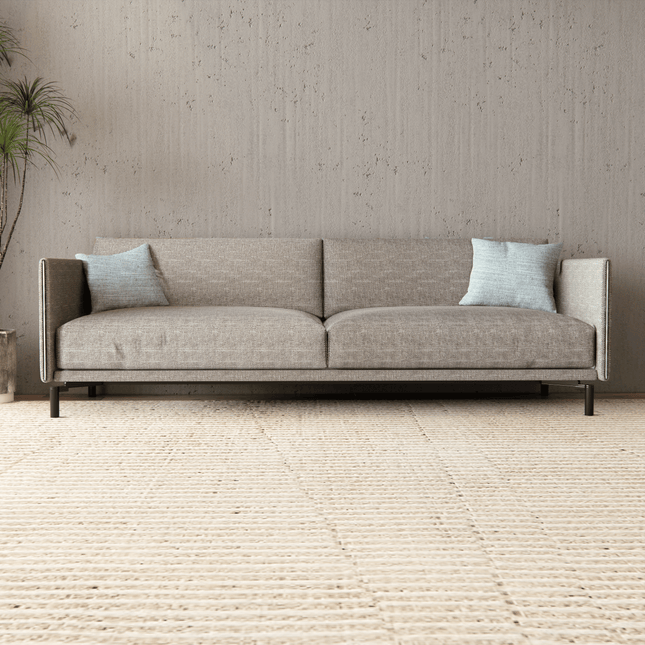 Cream Colour Textured Water Repellent Woven Sofa and Chair Fabric