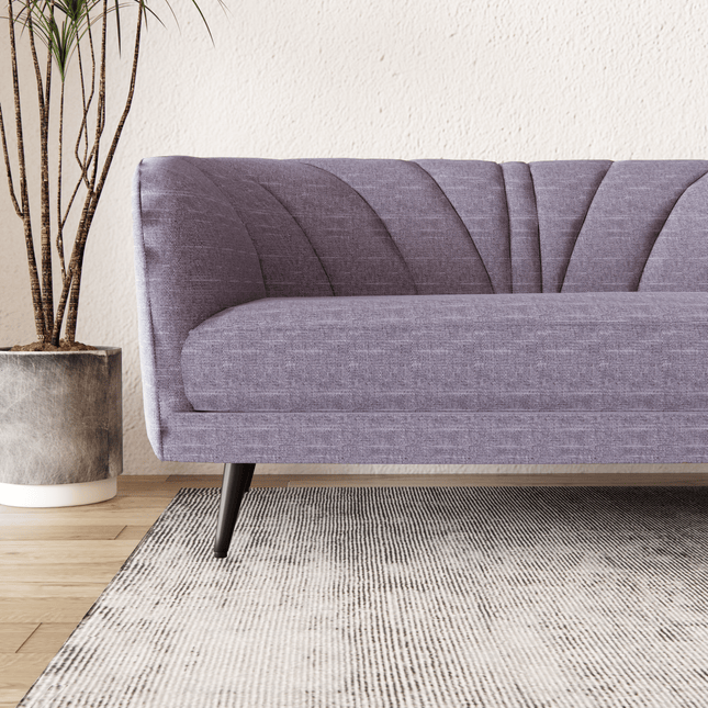 Mauve Colour Textured Water Repellent Woven Sofa and Chair Fabric
