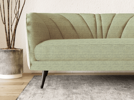 Light Green Colour Textured Water Repellent Woven Sofa and Chair Fabric