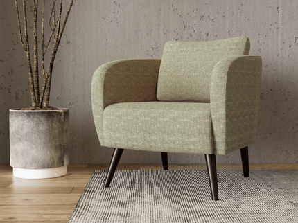 Light Green Colour Textured Water Repellent Woven Sofa and Chair Fabric