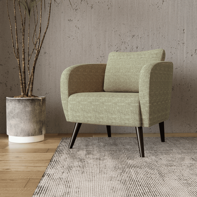 Light Green Colour Textured Water Repellent Woven Sofa and Chair Fabric