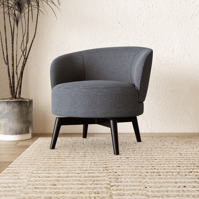 Medium Grey Colour Textured Water Repellent Woven Sofa and Chair Fabric