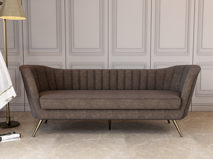 Dark Brown Colour Textued Velvet Flock Easy Clean Sofa, Chair and Curtain Fabric