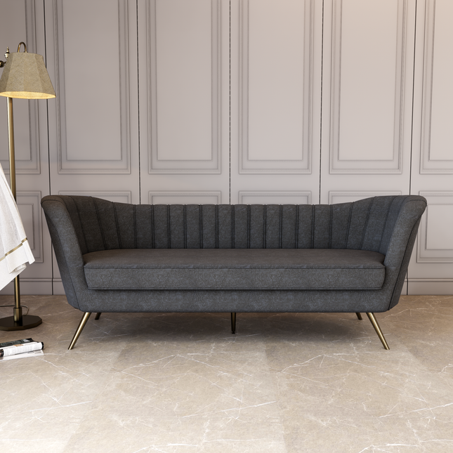 Dark Ash Brown Colour Textued Velvet Flock Easy Clean Sofa, Chair and Curtain Fabric