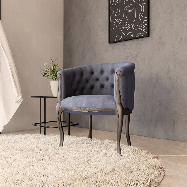Charcoal Black Colour Textued Velvet Flock Easy Clean Sofa, Chair and Curtain Fabric
