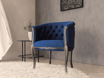Royal Navy Blue Colour Textued Velvet Flock Easy Clean Sofa, Chair and Curtain Fabric