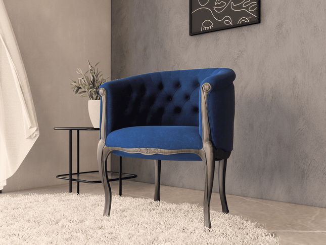 Royal Navy Blue Colour Textued Velvet Flock Easy Clean Sofa, Chair and Curtain Fabric