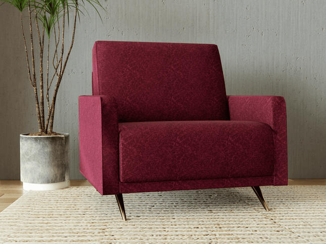 Wine Colour Textured Velvet Flock Easy Clean Sofa, Chair and Curtain Fabric