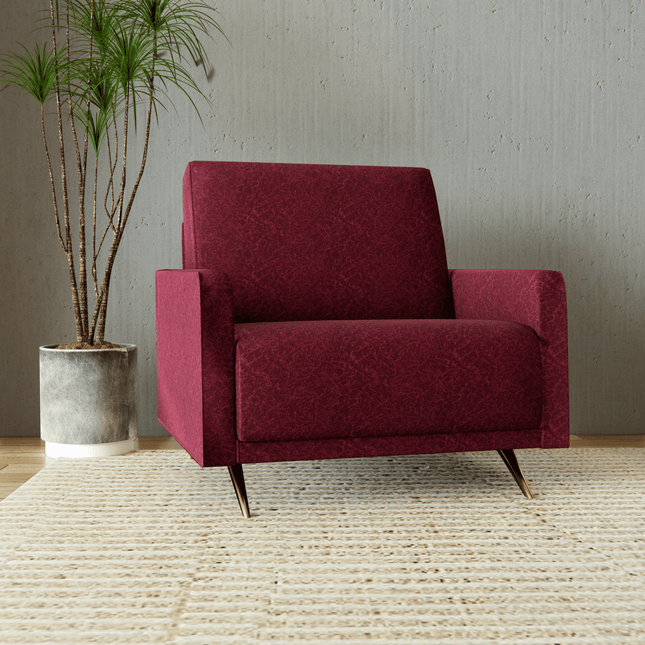 Wine Colour Textured Velvet Flock Easy Clean Sofa, Chair and Curtain Fabric