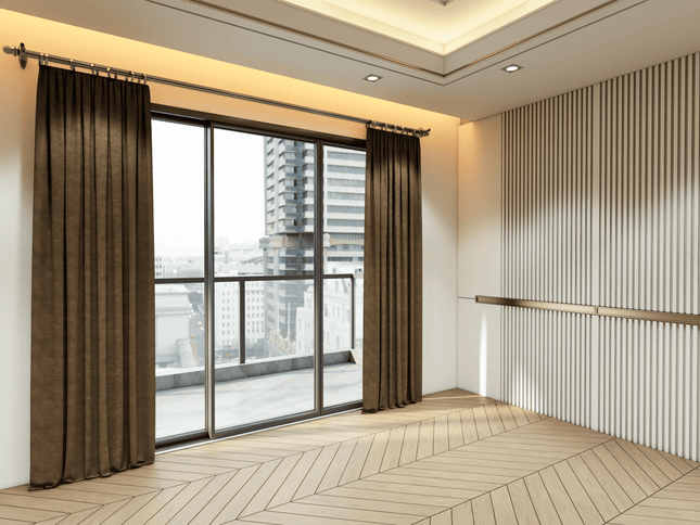 Coffee Brown Colour Textured Velvet Flock Easy Clean Sofa, Chair and Curtain Fabric