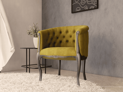Dark Yellow Colour Textued Velvet Flock Easy Clean Sofa, Chair and Curtain Fabric