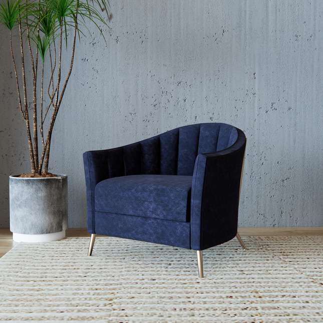 Prussian Blue Colour Textured Velvet Flock Easy Clean Sofa, Chair and Curtain Fabric