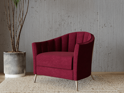 Wine Colour Textured Velvet Flock Easy Clean Sofa, Chair and Curtain Fabric