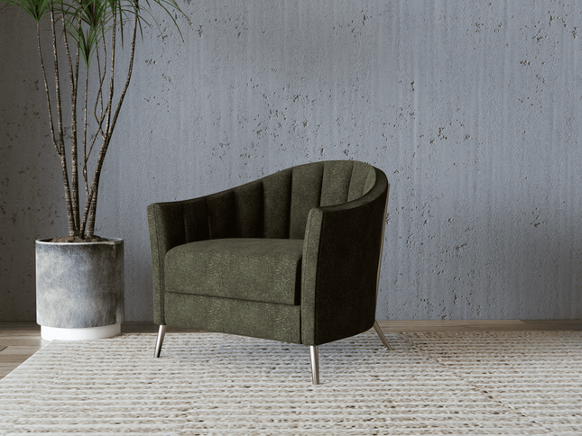 Olive Green Colour Textured Velvet Flock Easy Clean Sofa, Chair and Curtain Fabric