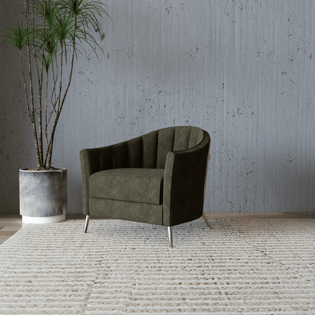 Olive Green Colour Textured Velvet Flock Easy Clean Sofa, Chair and Curtain Fabric