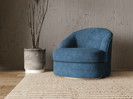 Teal Blue Colour Geometric Pattern Suede Sofa, Chair and Curtain Fabric