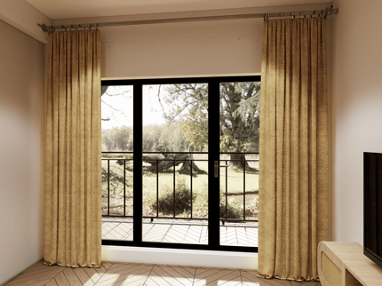 Yellow Colour Geometric Pattern Suede Sofa, Chair and Curtain Fabric