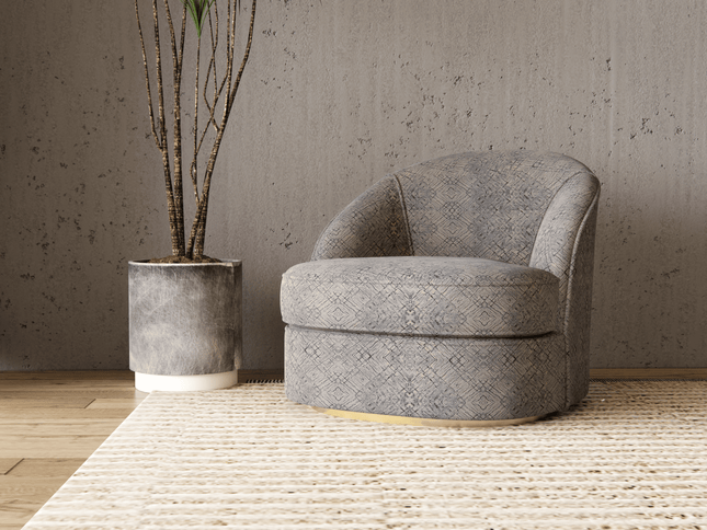 Beige Taupe Colour Geometric Pattern Suede Sofa, Chair and Curtain Fabric