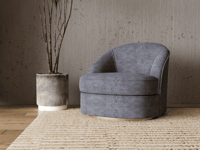 Stone Grey Colour Geometric Pattern Suede Sofa, Chair and Curtain Fabric