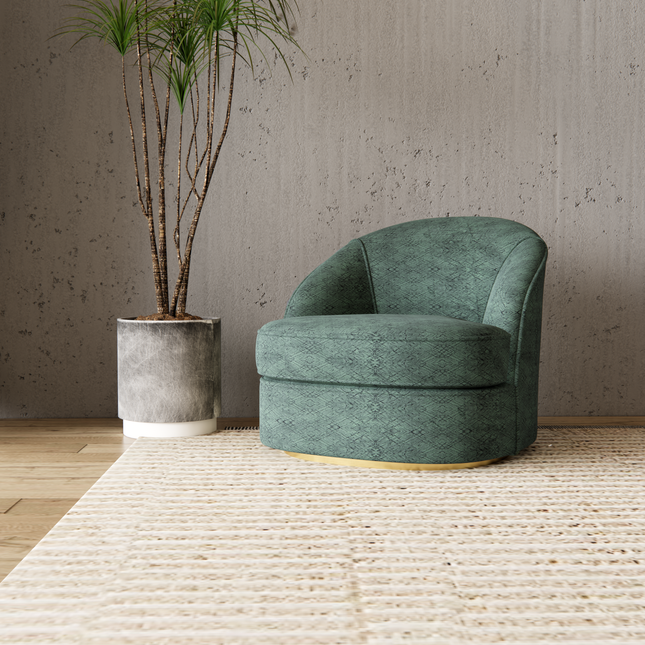Olive Green Colour Geometric Pattern Suede Sofa, Chair and Curtain Fabric