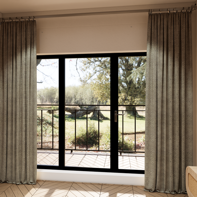 Brass Colour Geometric Pattern Suede Sofa, Chair and Curtain Fabric