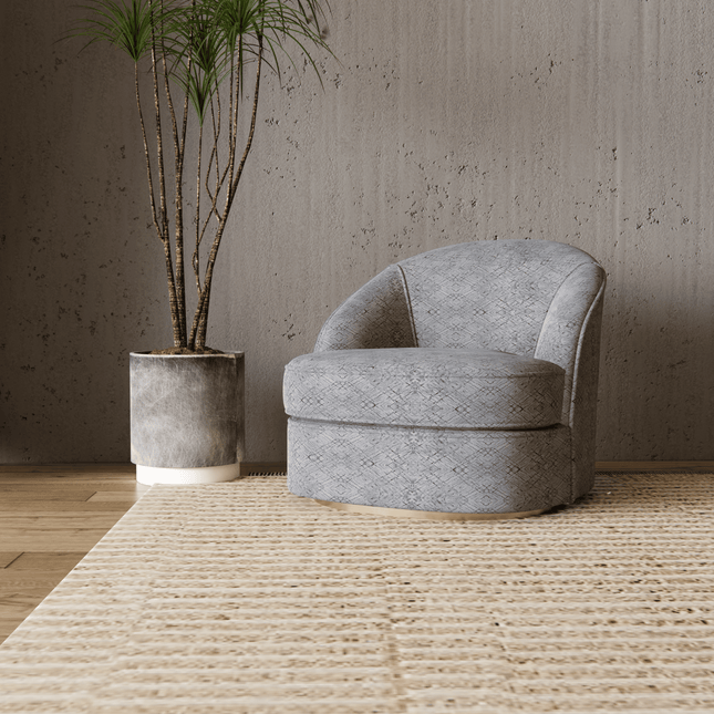 Beige Grey Colour Geometric Pattern Suede Sofa, Chair and Curtain Fabric