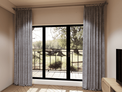 Beige Grey Colour Geometric Pattern Suede Sofa, Chair and Curtain Fabric